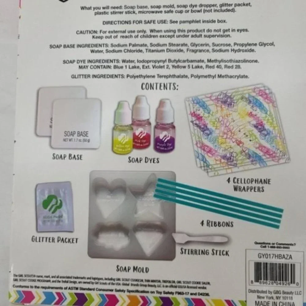 NIB Girl Scouts Make Your Own Sparkling Soap